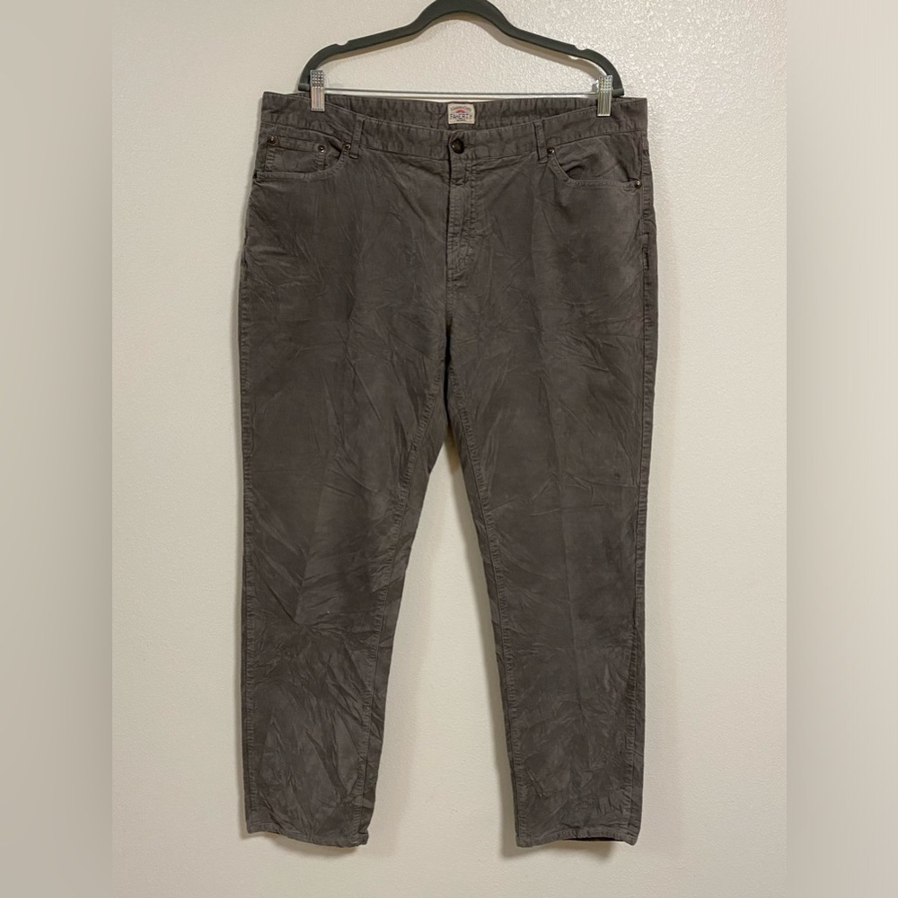 Faherty Straight leg stretch corduroy Pants grey Size 38